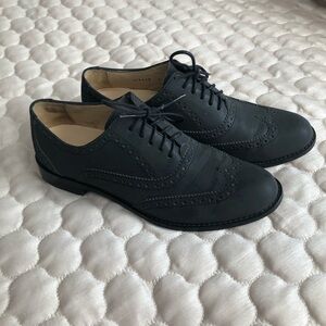 Cole Haan Leather Wingtip Oxfords – Black | Women’s 7.5 B